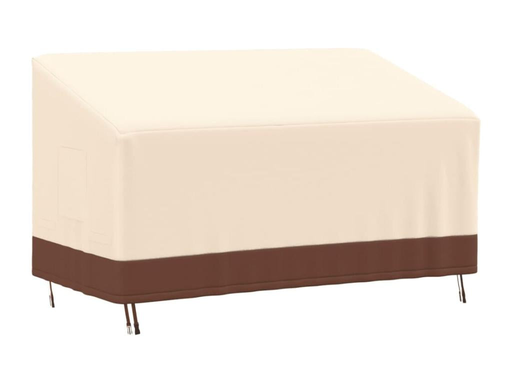 Beige 3-seater bench cover 159x84x56/81 cm Meublita 600D
