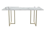 Astor - White Marble MDF Dining Table