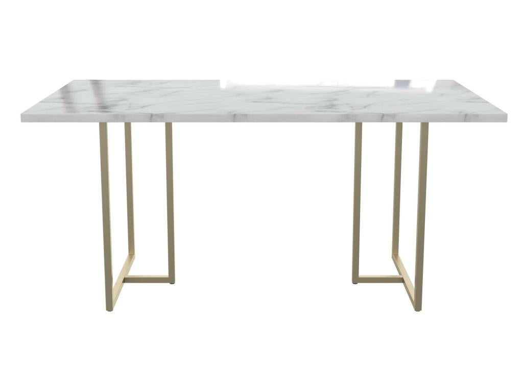 Astor - White Marble MDF Dining Table