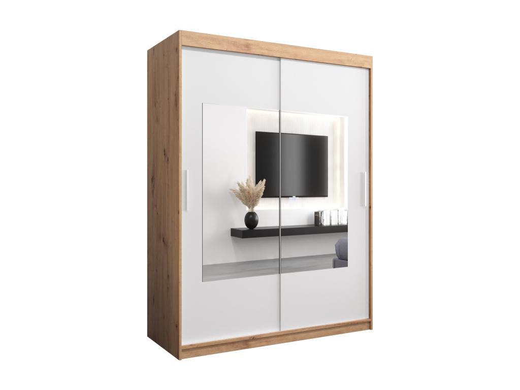 Doucezen Sliding Door Wardrobe 200/150/62 2 Doors Doucezen/White