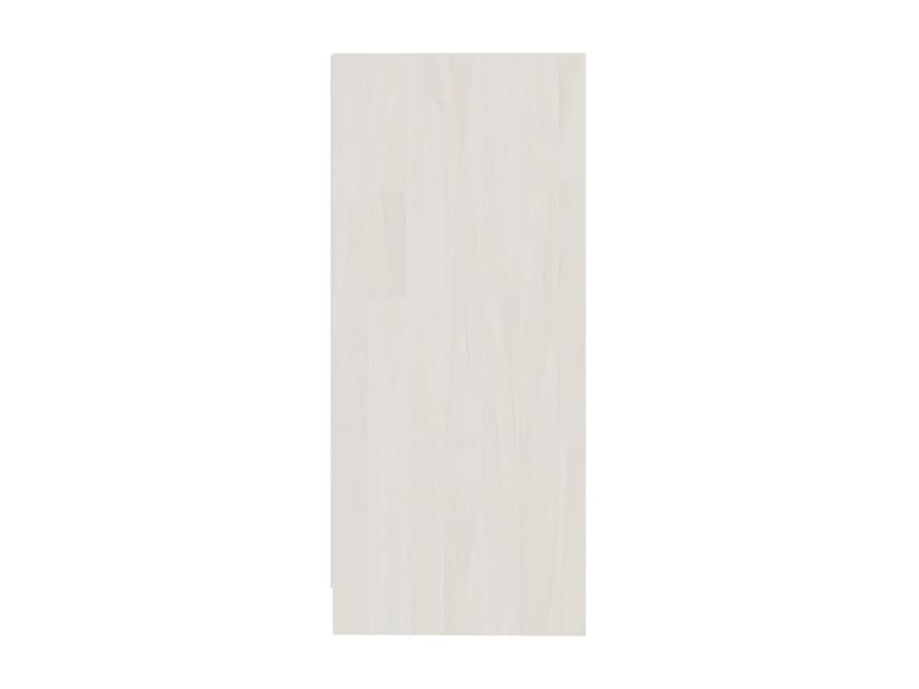 White side cabinet, 35.5x33.5x76 cm, solid pine wood