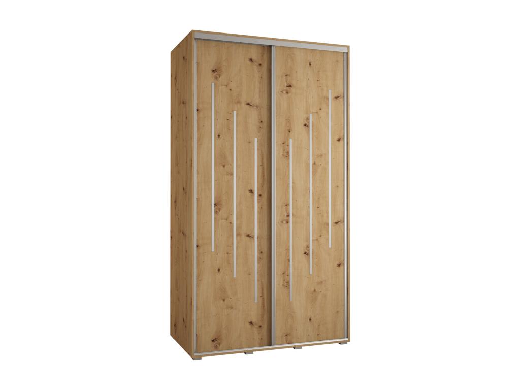 Doucezen 8 Sliding Door Wardrobe 235.2/130/60 2 Doors Doucezen/Silver