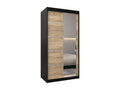 Meublita 2 Sliding Door Wardrobe 200/100/62 2 Doors Black/Meublita