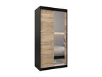 Meublita 2 Sliding Door Wardrobe 200/100/62 2 Doors Black/Meublita