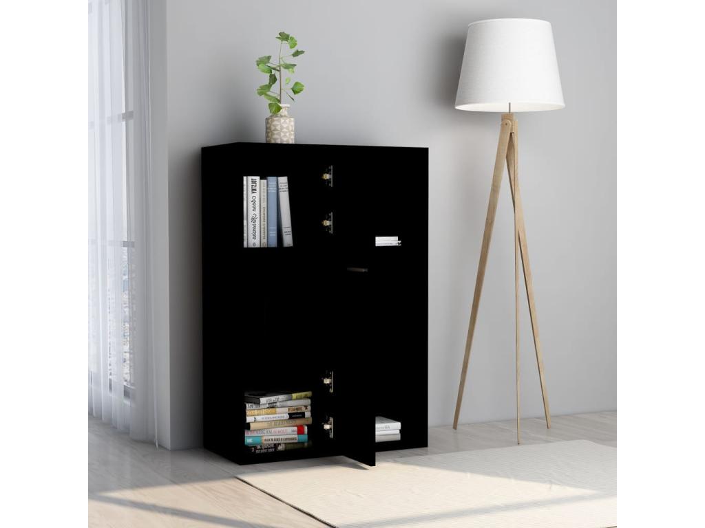 Black storage cabinet 60x29.5x90