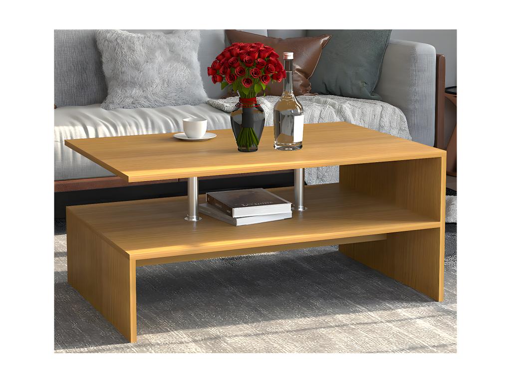 Meublita wooden coffee table, living room table, side table, Maliso coffee table, beech