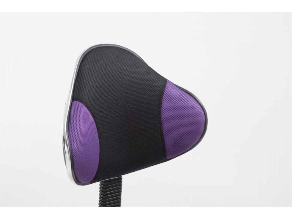 Office chair - Microfiber / Plastic - Purple - Meublita