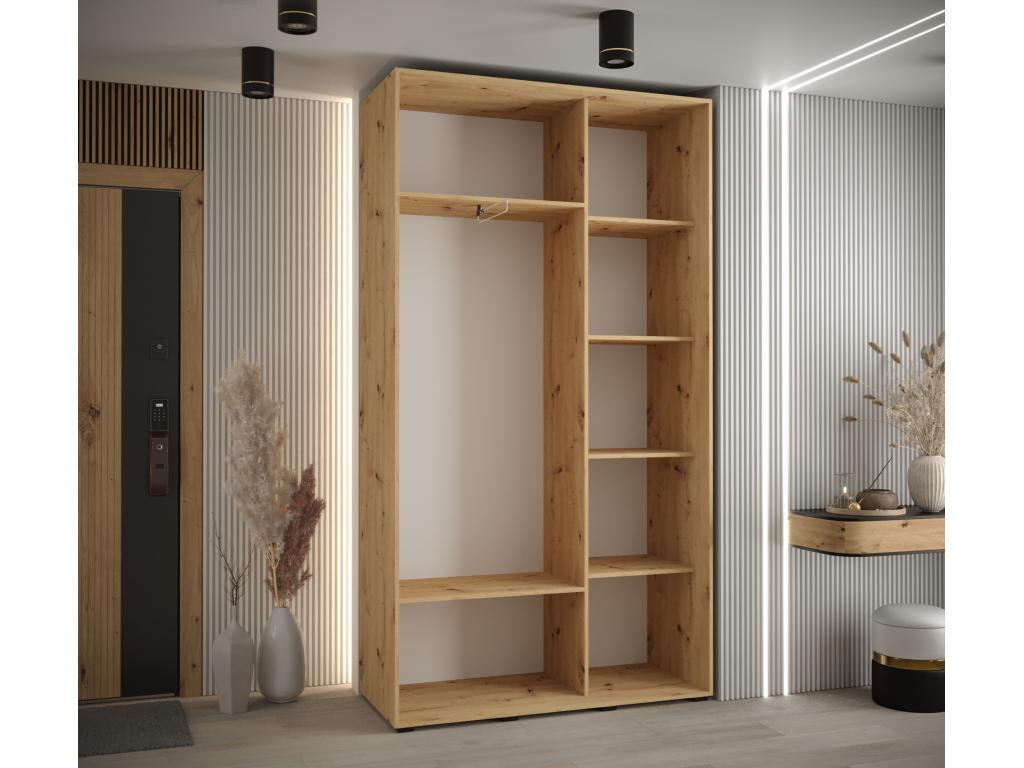 Meublita 2-Door Sliding Wardrobe 205.2/130/45 2 Doors Meublita