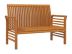 White wooden garden bench, 120x60x81 cm, 02 0011117