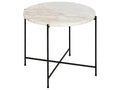 Doucezen corner table 52cm white marble.