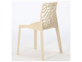 Modern stackable chair, Vertchez - Black color
