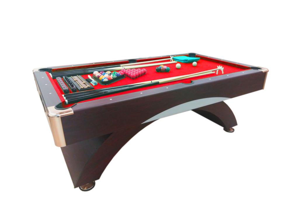 Modern 8-foot billiard table with storage benches – Doucezen