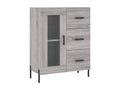 Meublita grey sideboard 69.5x34x90 cm engineered wood