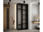 Meublita 6 Sliding Door Wardrobe 235.2/100/45 2 Doors Black/Black/Silver