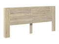 Meublita oak headboard wardrobe with LED lighting, 220x16.5x103.5 cm
