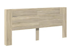 Meublita oak headboard wardrobe with LED lighting, 220x16.5x103.5 cm