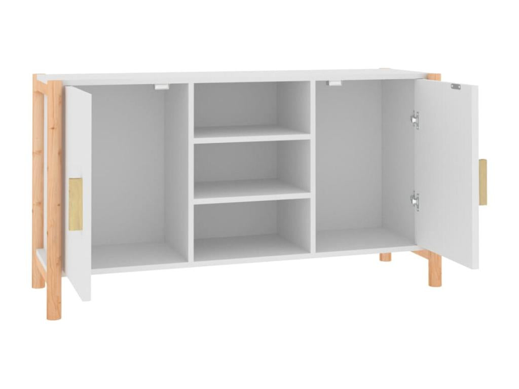 White sideboard 107x38x60 cm Engineered wood