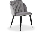 Meublita - Velvet Dining Chair - Vintage Style - Grey
