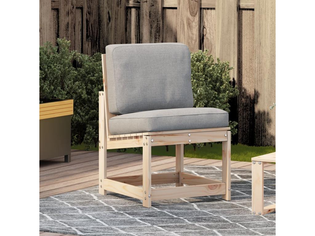 Garden chair 50.5x55x77 cm solid pine wood