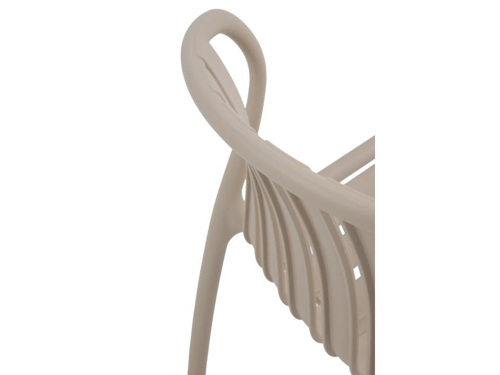 Set of 4 Meublita colored polypropylene chairs