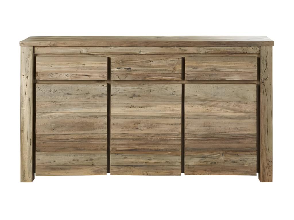 160cm solid recycled teak sideboard
