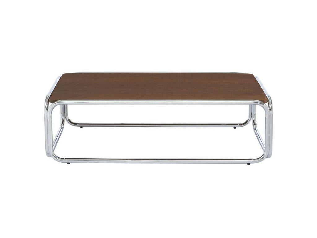 Gliss II - Coffee table with Doucezen wooden legs - Dark wood