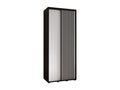 Doucezen 1 Sliding Door Wardrobe 235.2/110/60 2 Doors Black/White