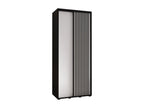 Doucezen 1 Sliding Door Wardrobe 235.2/110/60 2 Doors Black/White