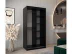 Meublita 2 Sliding Door Wardrobe 200/100/62 2 Doors Black/Meublita