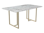 Astor - White Marble MDF Dining Table