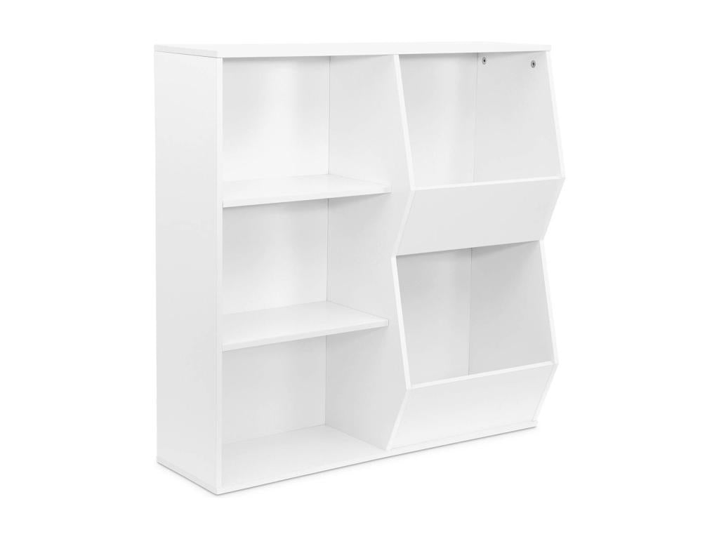White children's storage unit - 4 shelves