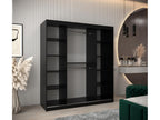 Meublita 2 Sliding Door Wardrobe 200/180/62 2 Doors Black