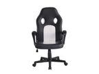 Office chair - Faux leather / Plastic - Black / White - Meublita